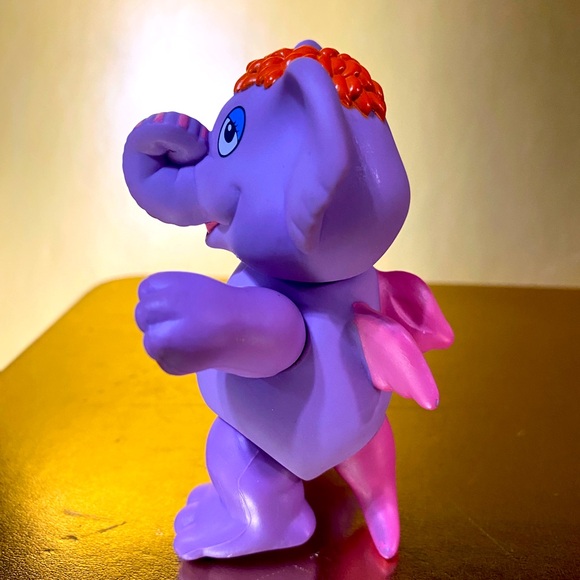 DISNEY WUZZLES VTG 80’S ELERO PURPLE ELEPHANT COLLECTIBLE PVC ACTION FIGURE 4” - Picture 4 of 11